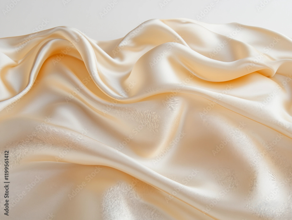 Fototapeta premium A white fabric with a pattern of dots and lines