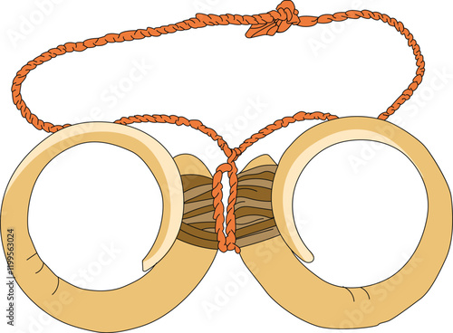 Necklace made out of wild pig task
