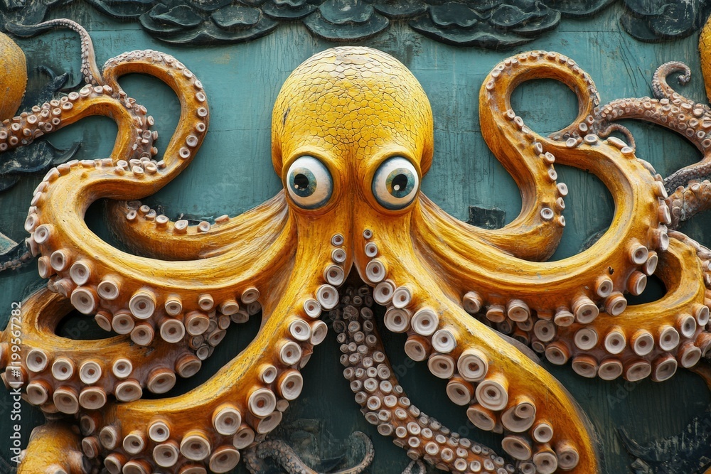 custom made wallpaper toronto digitalclose-up of a rusted metal doorknob on an old wooden door with copy space. Beautiful simple AI generated image