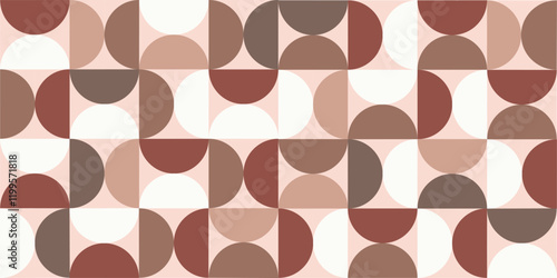 Vector cover design. Classic geometric print. Vector illustration in mocha mousse color. Vector