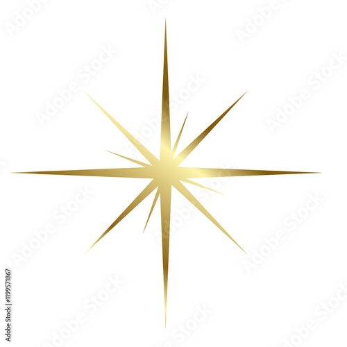 A flat sample luxury star bright on white background, icon, star symbol, shape, object, star element, a premuim star icon concept vector, illustration.