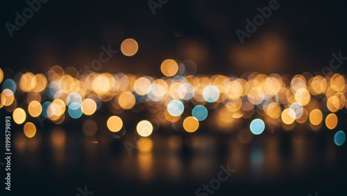 Wallpaper Mural A background showcasing twinkling vintage illumination in a defocused manner Torontodigital.ca