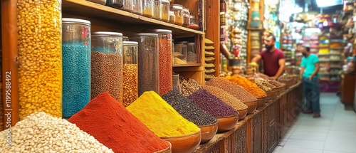 Vibrant spices abound at the Egyptian Bazaar in Istanbul. photo