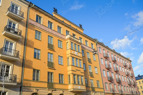 Wohnhäuser, Altbauten, Östermalmsgatan, Stockholm, Schweden photo