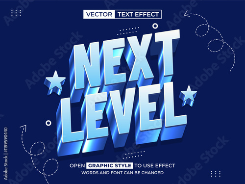 next level editable text, font effect, 3d text for title