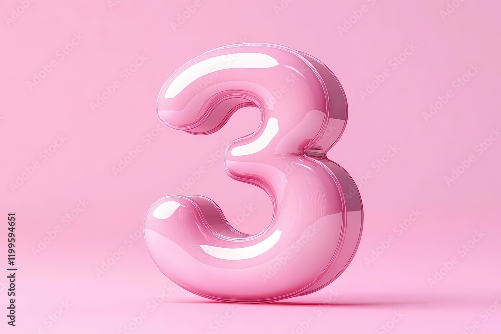 Creative portrayal of date-related imagery centered on the number three. Creative portrayal of date-related imagery centered on the number three.