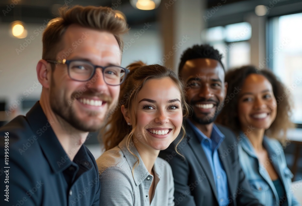 Portrait of diverse multiethnic team in the office Portrait of diverse multiethnic team in the office