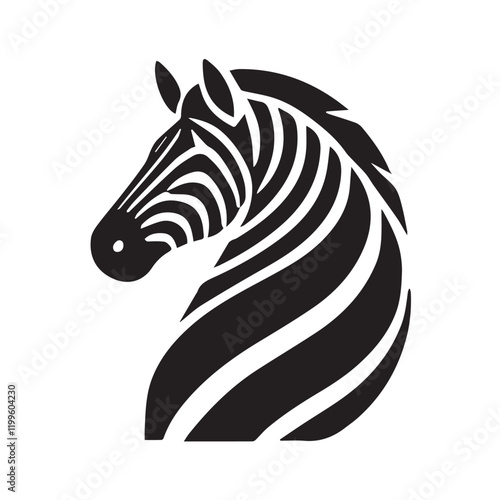 Wallpaper Mural Zebra logo template isolated brand identity icon abstract vector Torontodigital.ca