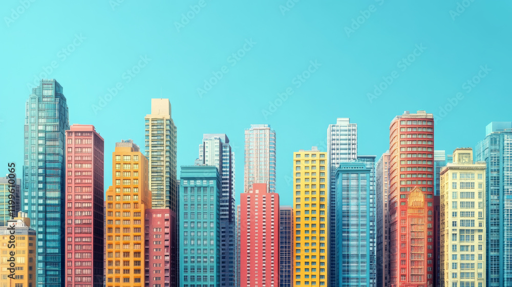 Obraz premium Modern urban commercial buildings