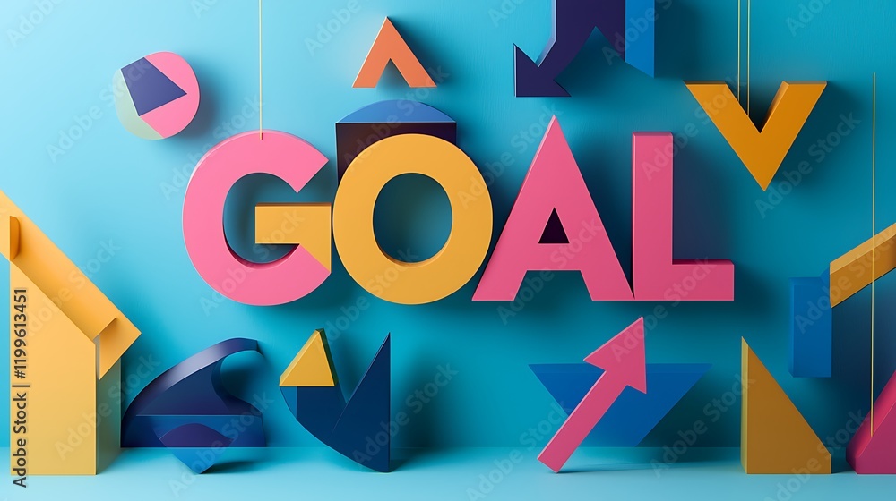 The image is a colorful collage of shapes The image is a colorful collage of shapes