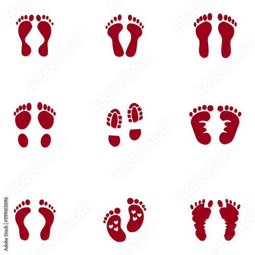 footprint icon to symbolize unity and cooperation