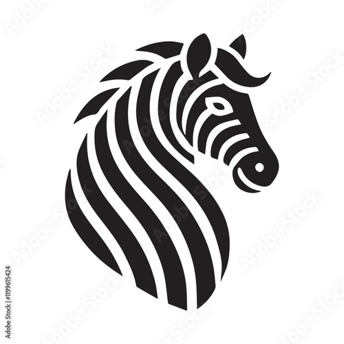 Wallpaper Mural Zebra logo template isolated brand identity icon abstract vector Torontodigital.ca