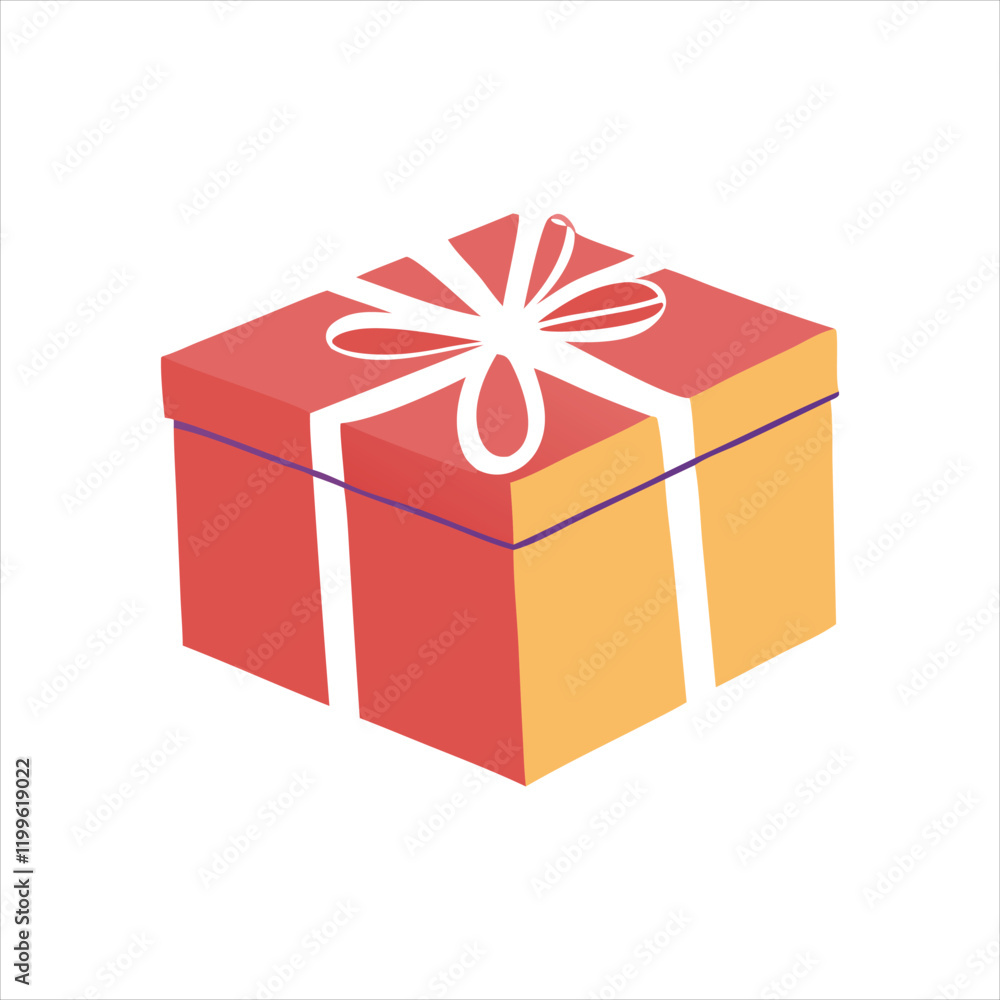 Christmas Gift Box Vector Illustration with Presents Clipart
