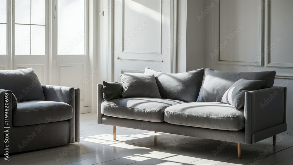 Fototapeta premium modern living room with sofa