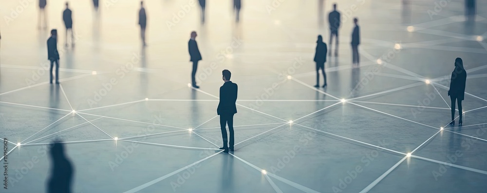 Business Connectivity Concept with Detailed Cube Platform Business Connectivity Concept with Detailed Cube Platform