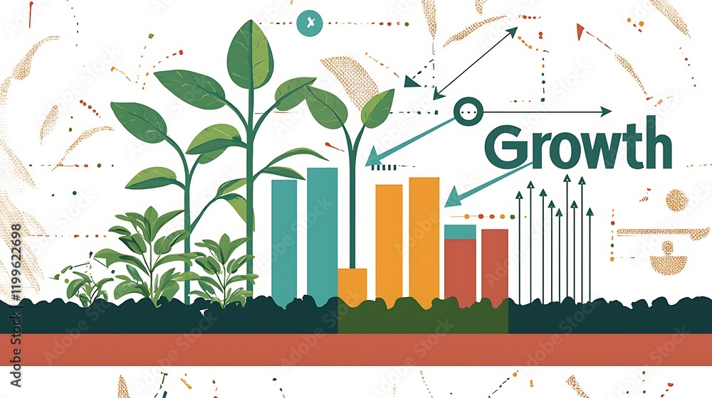 A poster with a green background and a bunch of plants A poster with a green background and a bunch of plants