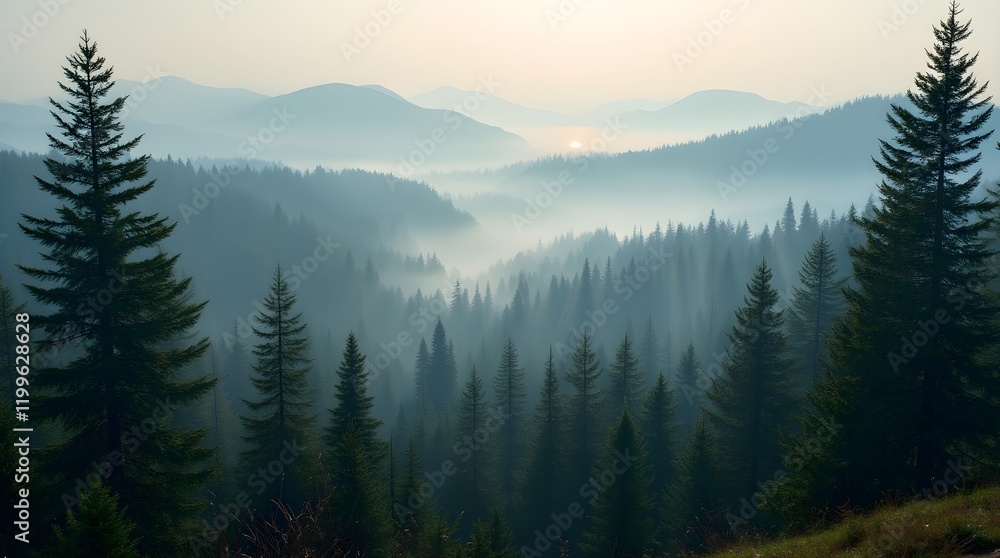 Obraz premium Serene Mountain Vista