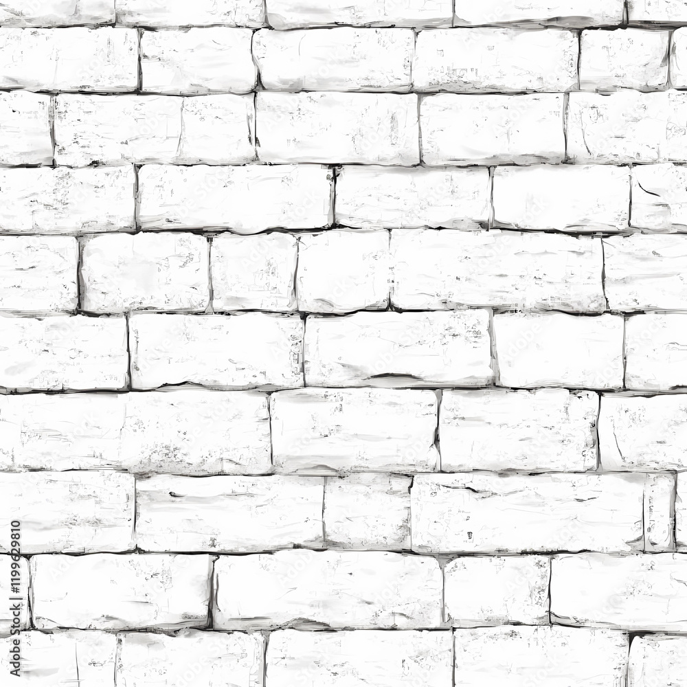Seamless white brick pattern provides a clean and modern backdrop for various design projects Seamless white brick pattern provides a clean and modern backdrop for various design projects