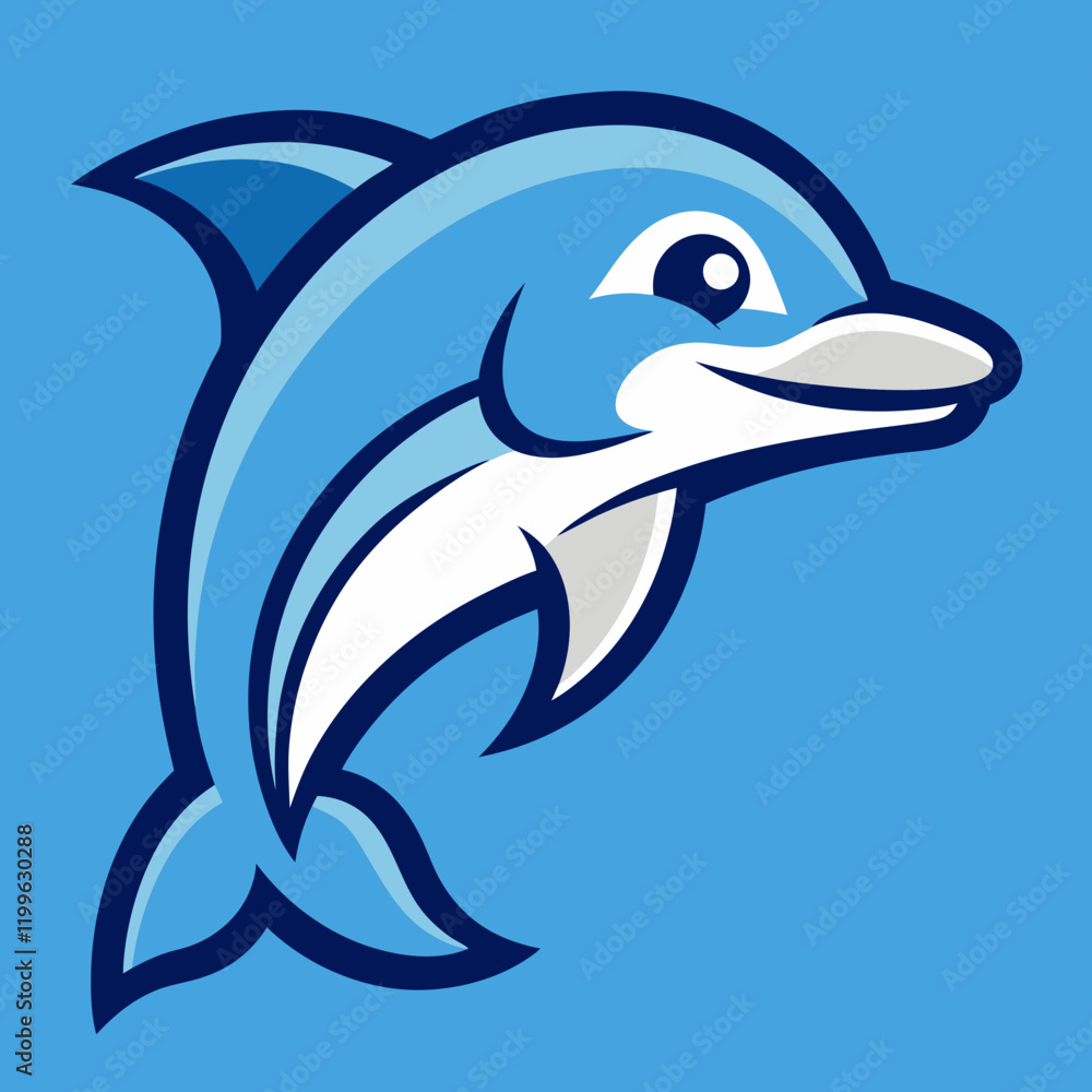 Naklejka premium dolphin vector art