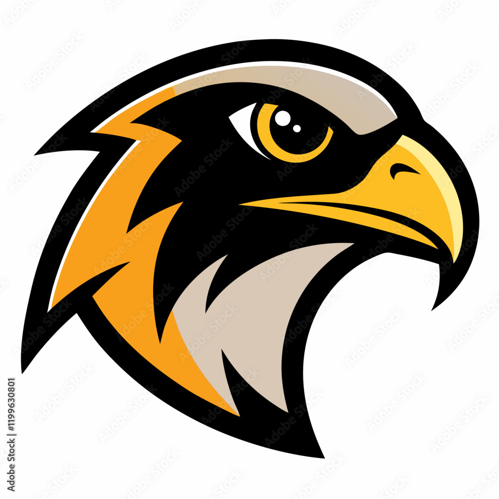 Obraz premium falcon head mascot