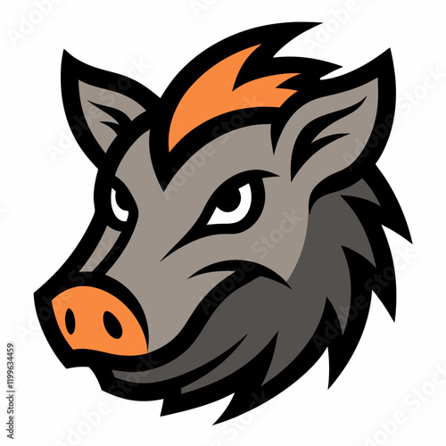 peccary head mascot