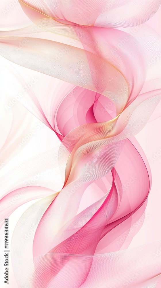 Abstract Pink and White Flowing Wave Pattern with Soft Gradient and Light Textures for Modern Artistic Backgrounds Abstract Pink and White Flowing Wave Pattern with Soft Gradient and Light Textures for Modern Artistic Backgrounds