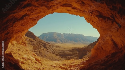 Beautiful View of the Red Rocks in Canyonlands National Park Against a Clear Sky photo