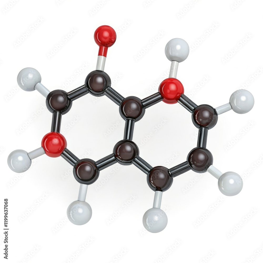 bisphenol a molecule on white background bisphenol a molecule on white background
