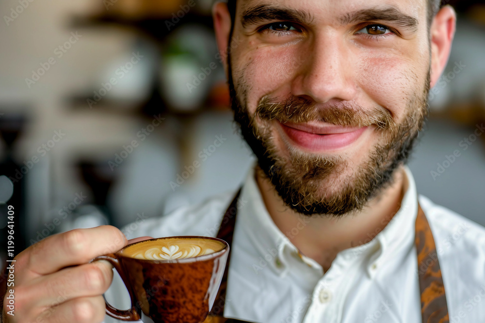 A premium coffee beans at a roastery Generative AI A premium coffee beans at a roastery Generative AI
