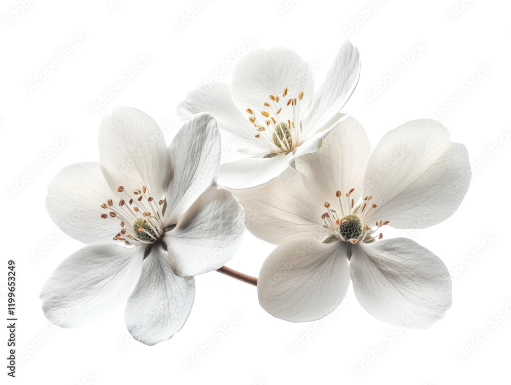 Elegant white flowers in focus studio setting high fidelity minimalist aesthetic view floral concept isolated on transparent background png Elegant white flowers in focus studio setting high fidelity minimalist aesthetic view floral concept isolated on transparent background png