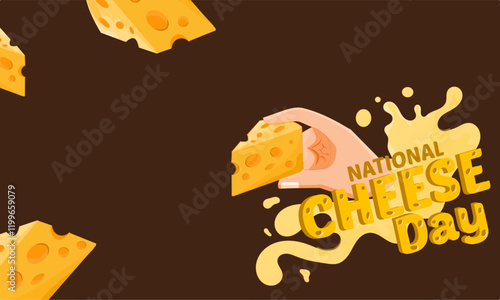 national cheese day vector