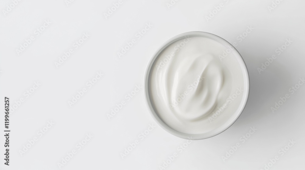 A delicious serving of yogurt with a spoon, possibly as breakfast or dessert. The yogurt is white and creamy in texture, suggesting it's fresh and nutritious. A delicious serving of yogurt with a spoon, possibly as breakfast or dessert. The yogurt is white and creamy in texture, suggesting it's fresh and nutritious.