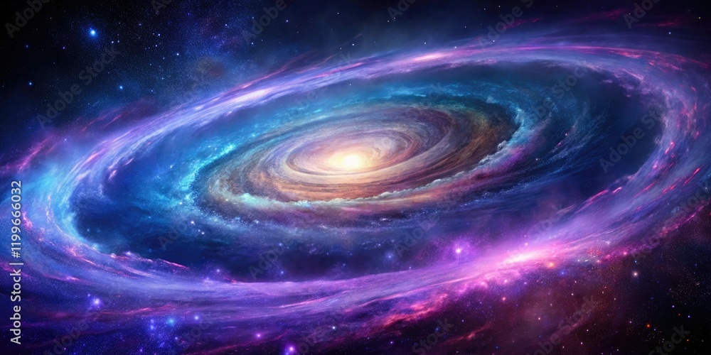 A breathtaking view of a swirling galaxy with vibrant purple and blue hues, galaxy, rocket A breathtaking view of a swirling galaxy with vibrant purple and blue hues, galaxy, rocket