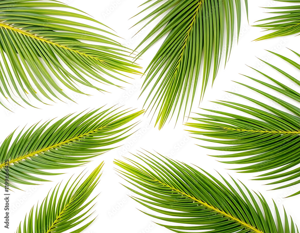 Vibrant Green Palm Fronds Tropical Leaf Background Image. Palm Sunday Vibrant Green Palm Fronds Tropical Leaf Background Image. Palm Sunday
