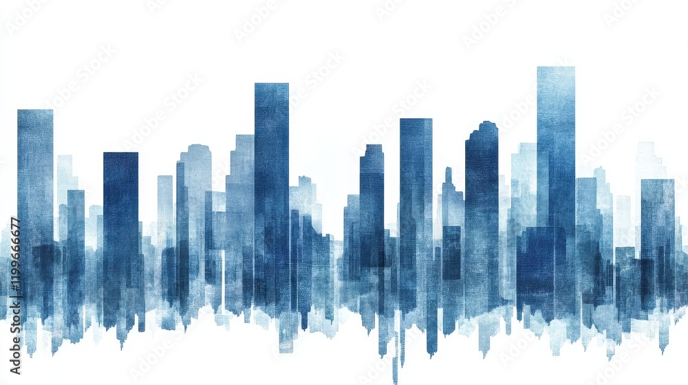 Obraz premium A realistic bar chart, corporate finance theme, realistic textures, professional blue tones, isolated on white background