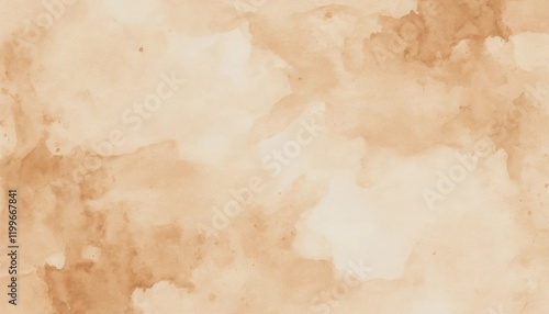 abstract watercolor background with coffee color brown liquid fluid texture for background .  generative AI 