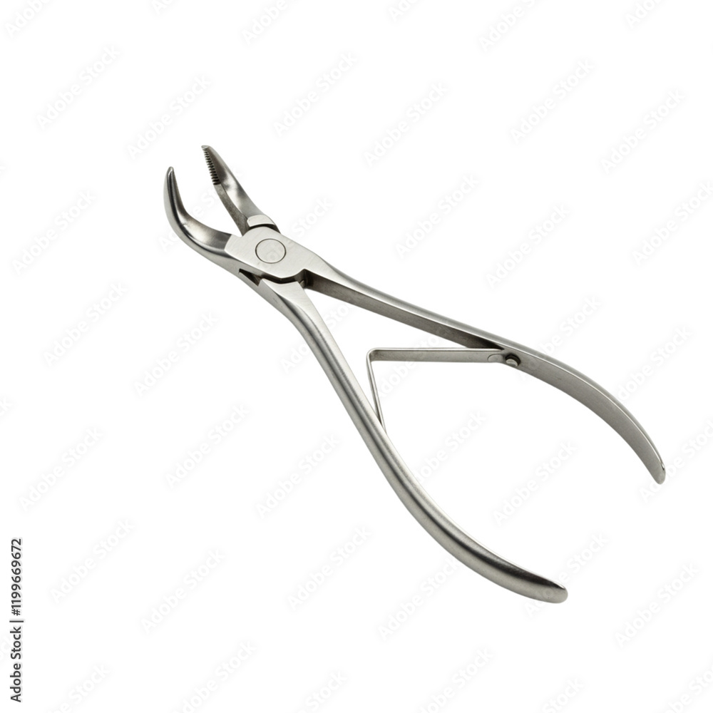 Surgical Stainless Steel Dental Forceps Precision Instrument Tool Care Metal Shiny Sharp Pliers Surgical Stainless Steel Dental Forceps Precision Instrument Tool Care Metal Shiny Sharp Pliers