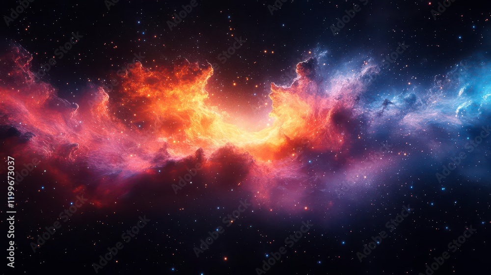 A vibrant cosmic scene showcasing colorful nebulae and star-filled skies. A vibrant cosmic scene showcasing colorful nebulae and star-filled skies.