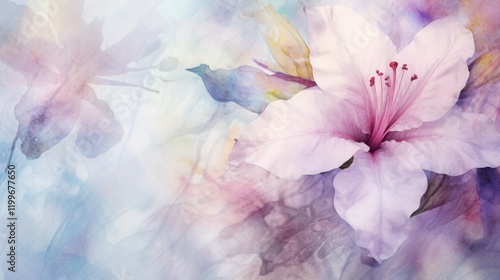 Colorful abstract watercolor flowers texture background with watercolor splashes. Vibrant colors. Warm and cool colors, perfect for creative projects, branding, digital artwork