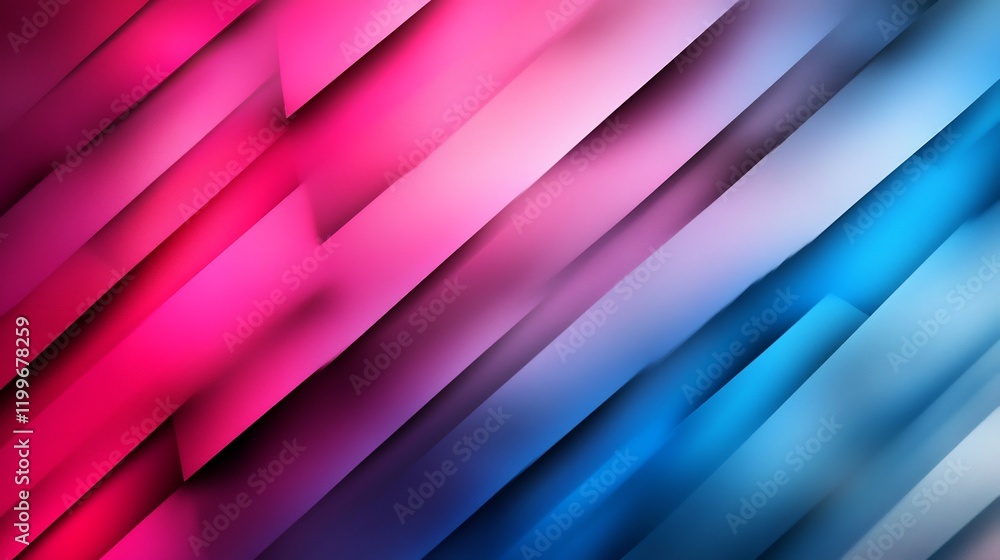 Obraz premium Abstract Diagonal Lines: Pink and Blue Gradient