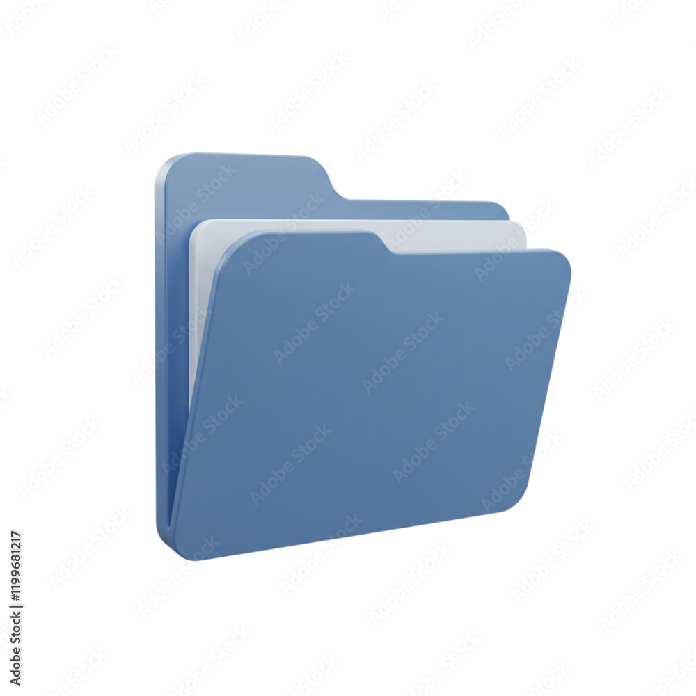 Blue Digital File Folder Icon 3D Render Modern Design Clean Simple Storage Data Organization asset Blue Digital File Folder Icon 3D Render Modern Design Clean Simple Storage Data Organization asset