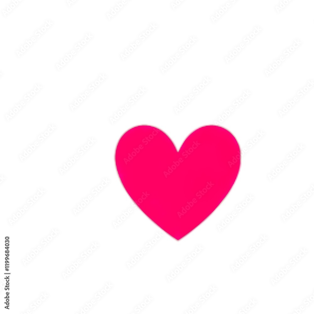 Simple Red Heart on White Background Simple Red Heart on White Background