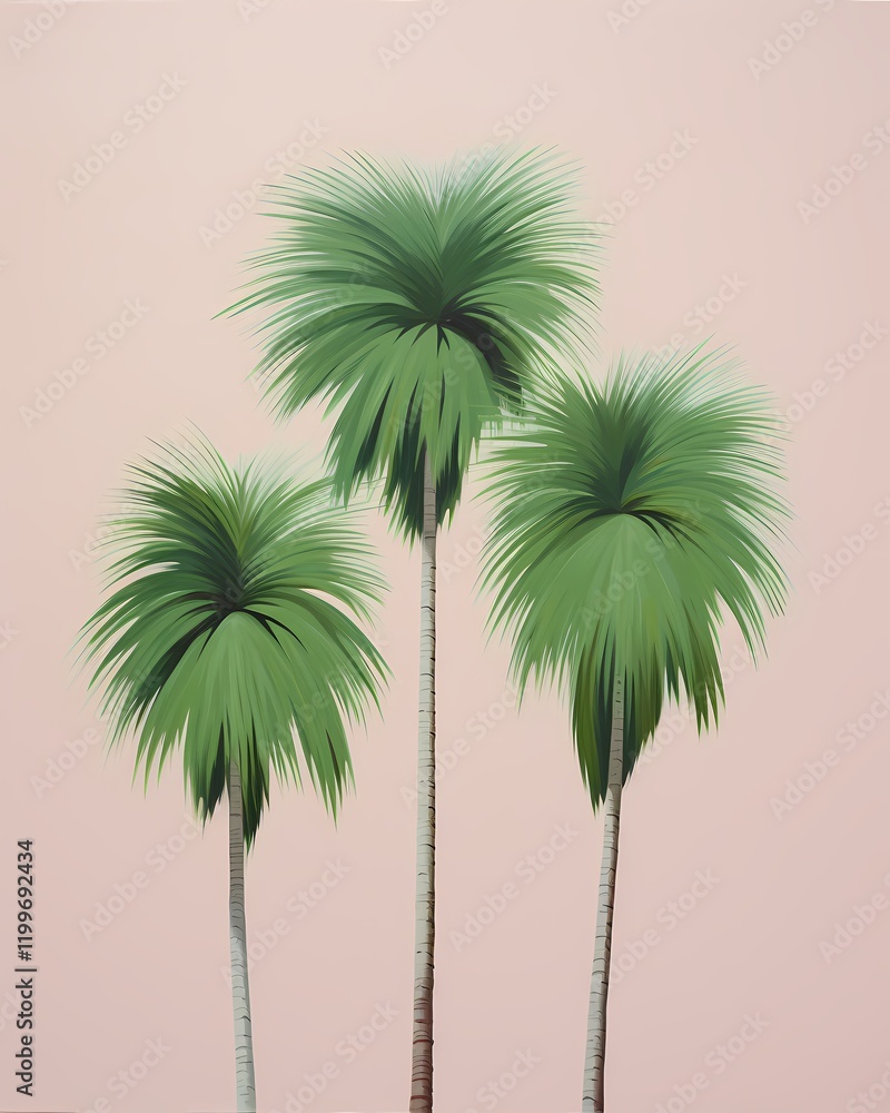 Obraz premium background with palm trees