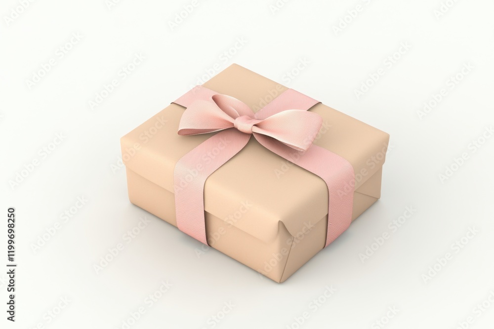 A box with a pink bow on top of it A box with a pink bow on top of it