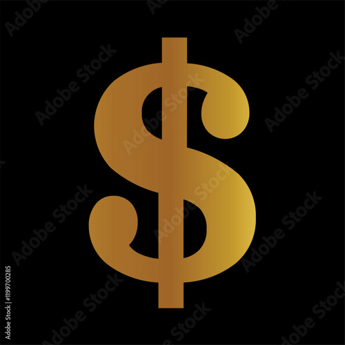 golden dollar sign
