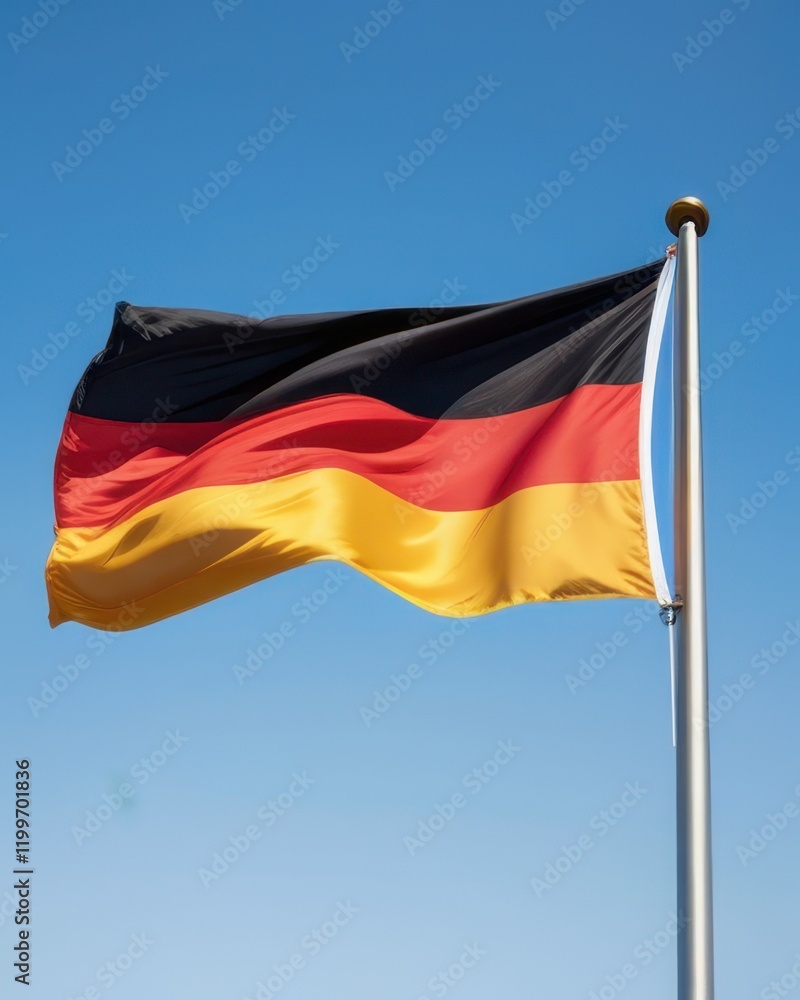 German waving flag German waving flag