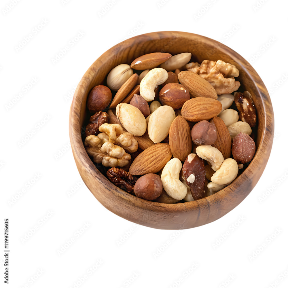 Delicious Mixed Nuts in Wooden Bowl Healthy Snack Food diet tasty brown beige cream vegan pecans Delicious Mixed Nuts in Wooden Bowl Healthy Snack Food diet tasty brown beige cream vegan pecans