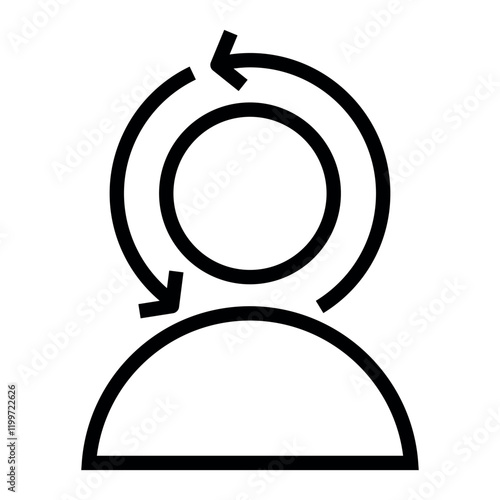 adapt to change vector icon