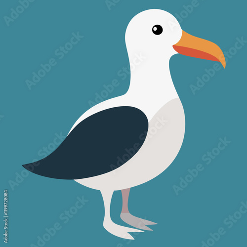 albatross cartoon vector