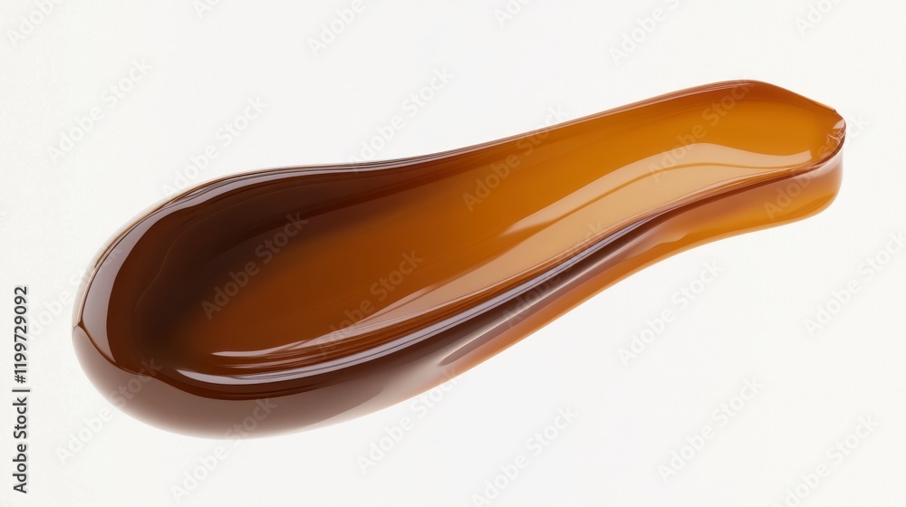 An ultra-realistic lip gloss swatch, captured in high definition on a white background. An ultra-realistic lip gloss swatch, captured in high definition on a white background.